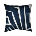 Fondo 20 x 20 in. Blue Labyrinth-Double Sided Print Indoor Pillow FO2793211